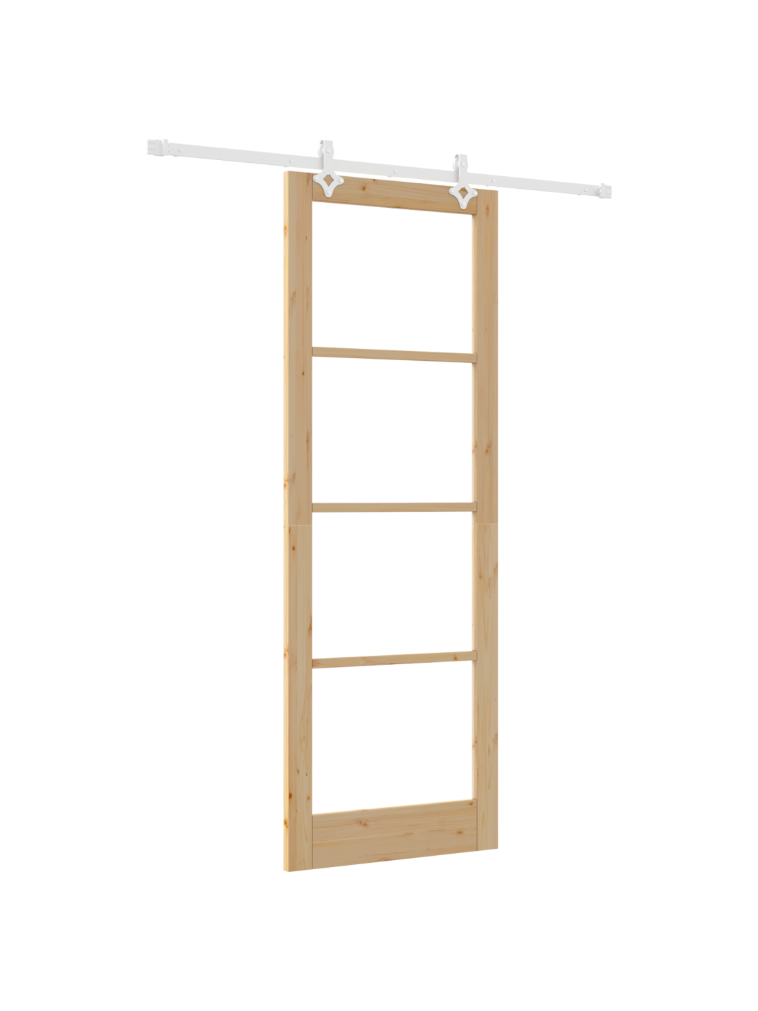 Liuguks koos tarvikute komplektiga 83x232 cm tugev puust mänd