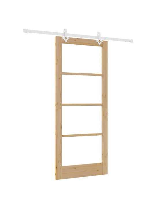 Libisev uks riistvara komplekt 86x198.5 cm kvaliteetne männipuit