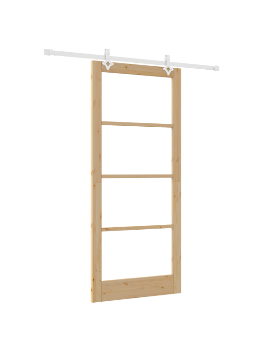 Libisev uks riistvara komplekt 93x211 cm solidne männipuit