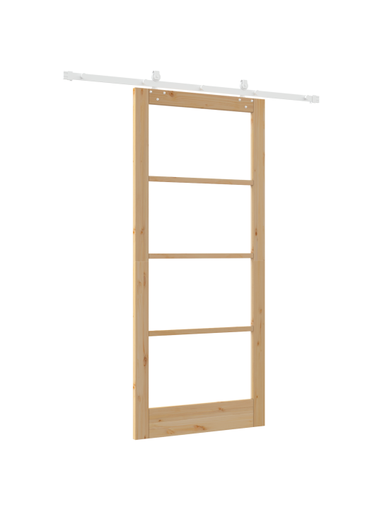Libisev uks riistvara komplekt 93x211 cm solidne männipuit