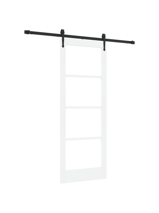 Libisev uks riistvarakomplekt valge 78x202 cm tehispuit