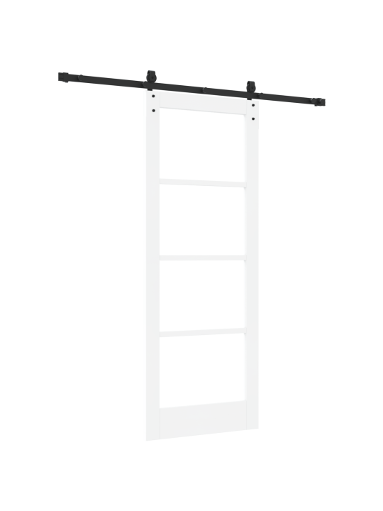 Libisev uks riistvarakomplekt valge 78x202 cm tehispuit