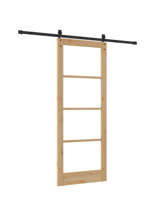 Liuguks koos varustuskomplektiga 83x211 cm kvaliteetne puidu männipuit