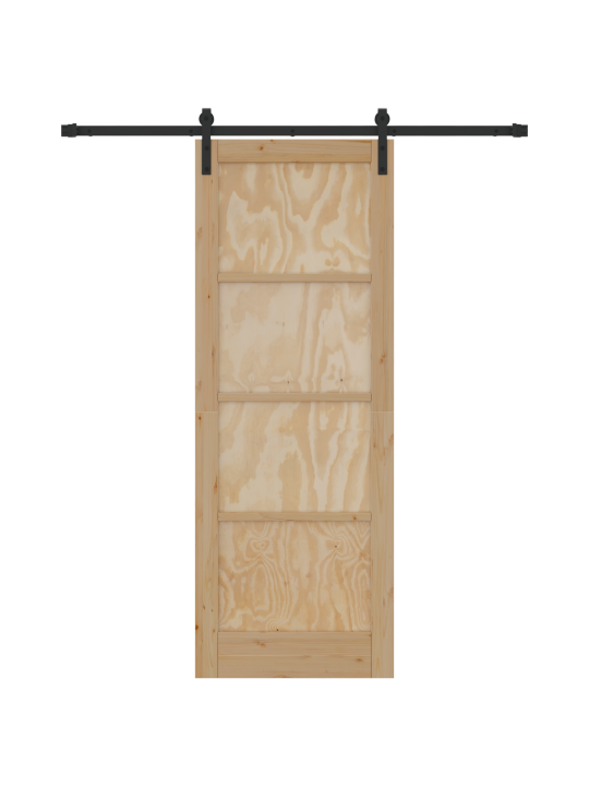Liuguks koos lõppdetailidega 78x211 cm tahke männipuit