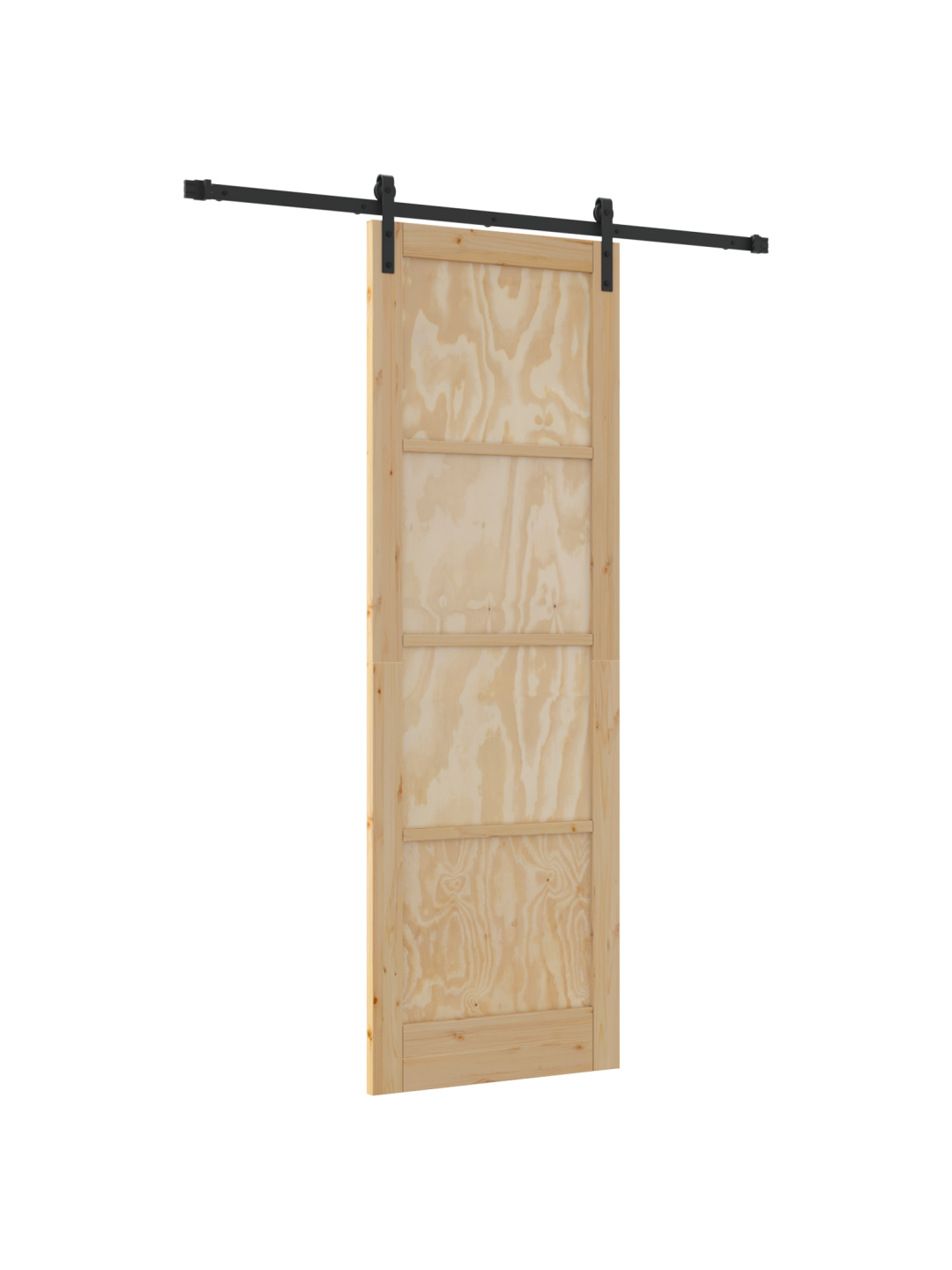Libisev uks riistvarakomplekt 78x232 cm tugev puit männipuu