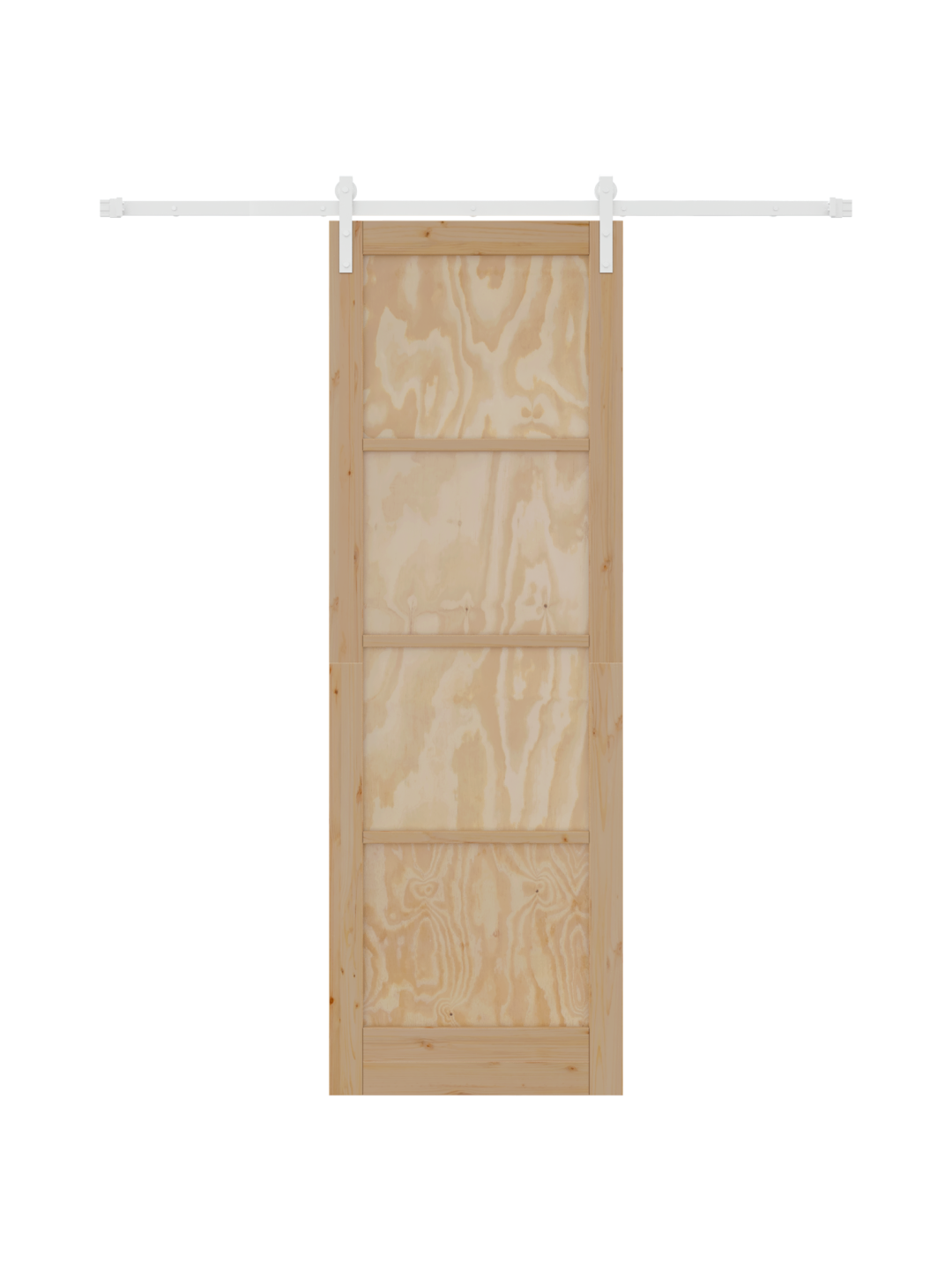 Libisev uks 78x232 cm massiivpuust männist koos komplektiga