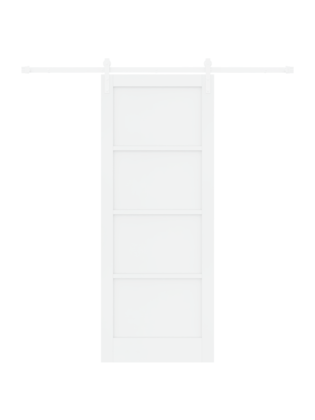 Libisev uks riistvarakomplektiga valge 83x211 cm massiivpuust mänd