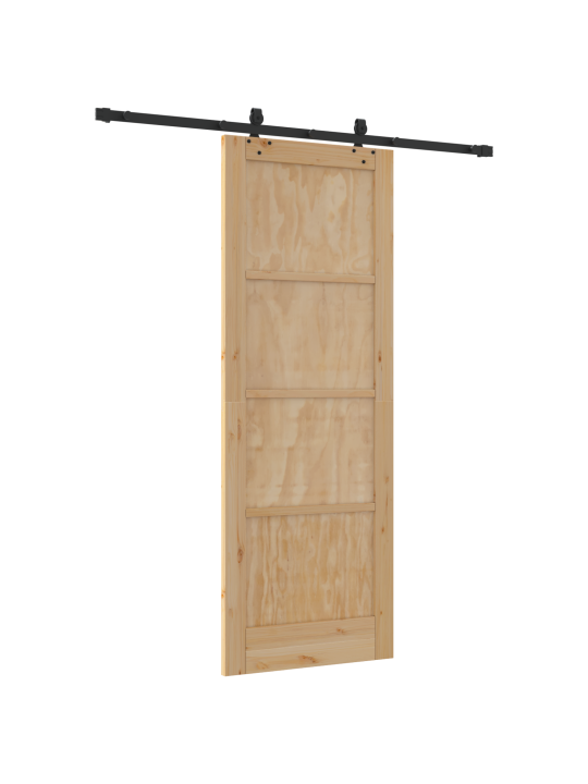 Liuguks koos riistvarakomplektiga 78x211 cm tahke männipuit