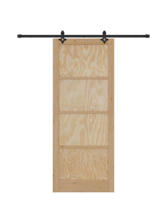 Liuguks koos riistvarakomplektiga 93x232 cm tahkes männipuust