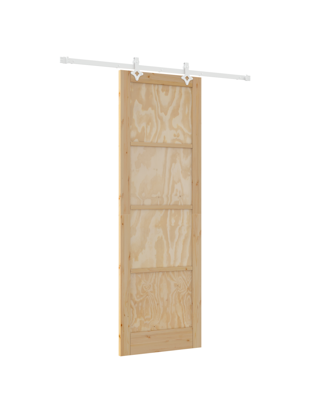 Libisev uks ukseseppade komplektiga 78x232 cm solid puit mänd