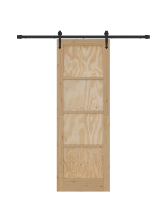 Liuguks koos tarvikute komplektiga 73.5x211 cm tugev männipuit