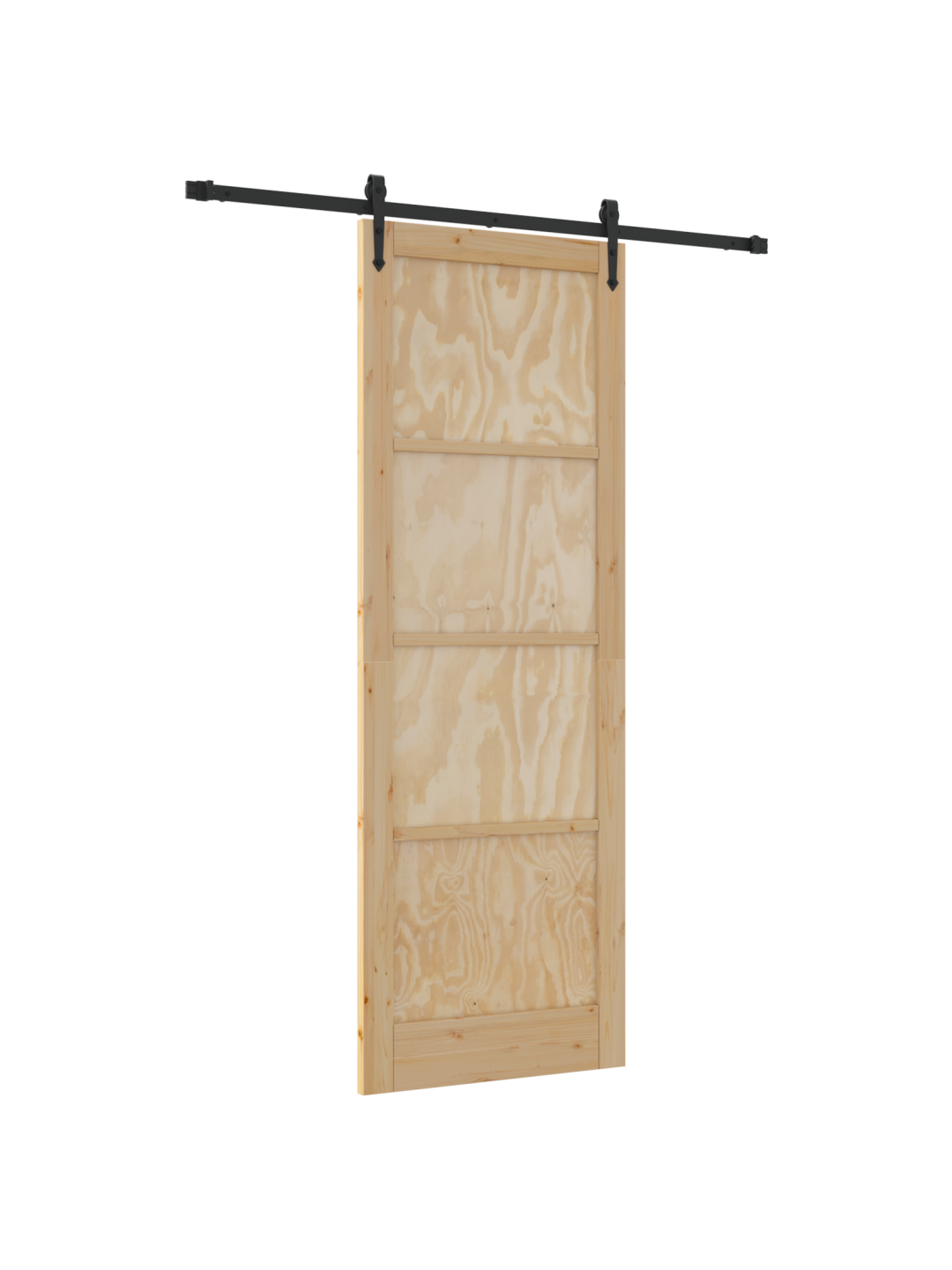 Libisev uks koos tarvikute komplektiga 83x232 cm tugev puit männipuit