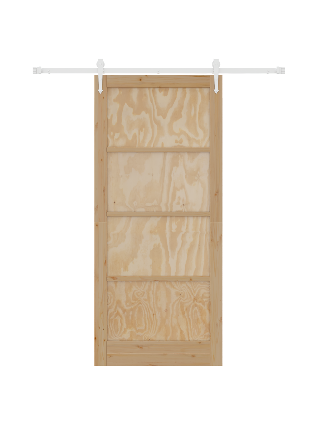 Liuguks koos riistvarakomplektiga 93x211 cm tahkest puidust männist