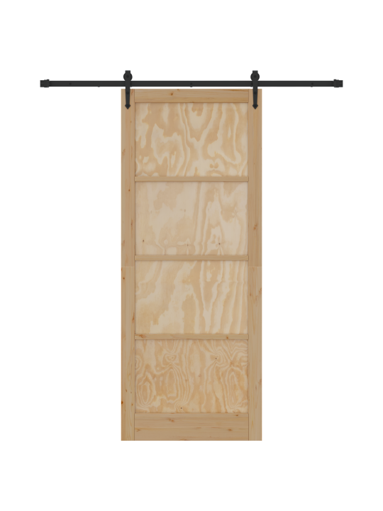 Libisemisuks koos kinnituste komplektiga 93x232 cm massiivse mändipuuga