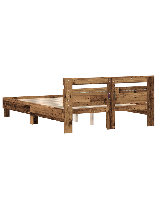 Puitvoodi raam taaskasutatud puit 140 x 190 cm muudetav
