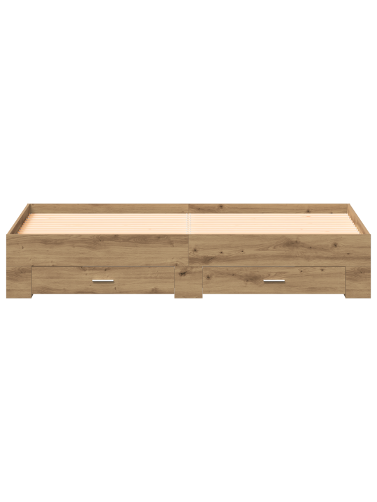 Voodiraam sahtlitega artisan tamme 180x200 cm tehispuit