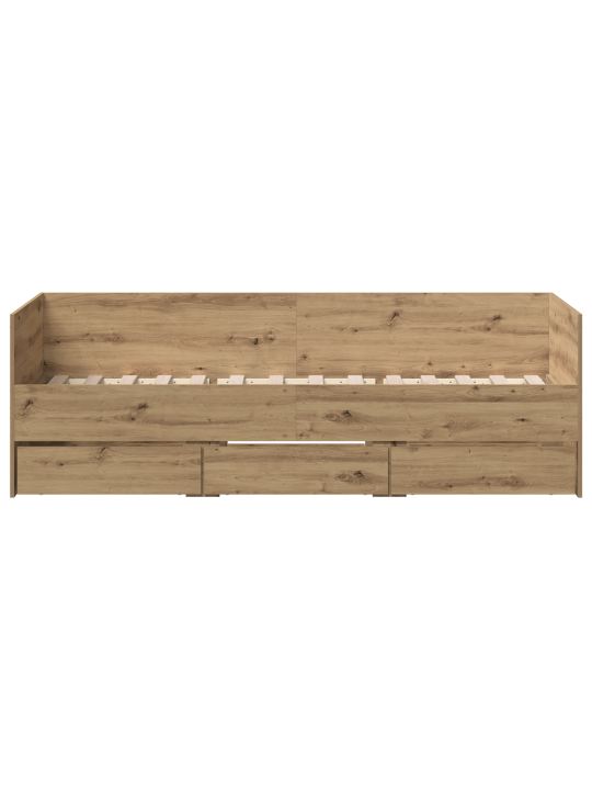 Päevavoodi aartisan oak tehispuit 90 x 200 cm vastupidav