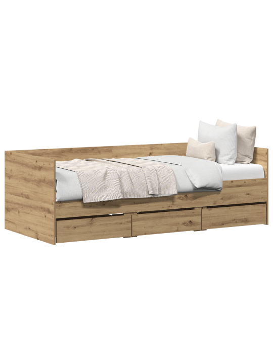 Päevavoodi aartisan oak tehispuit 90 x 200 cm vastupidav