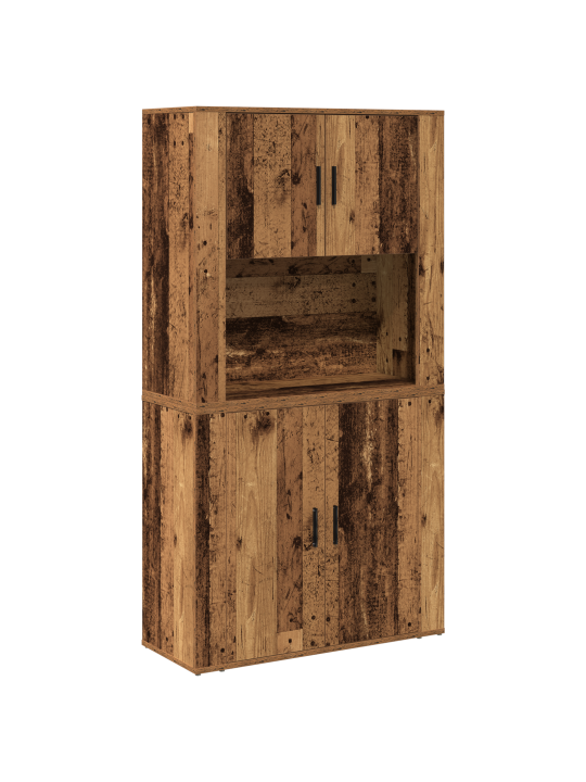 Kõrge kappe vanast puidust 80x33x150 cm töödeldud puit