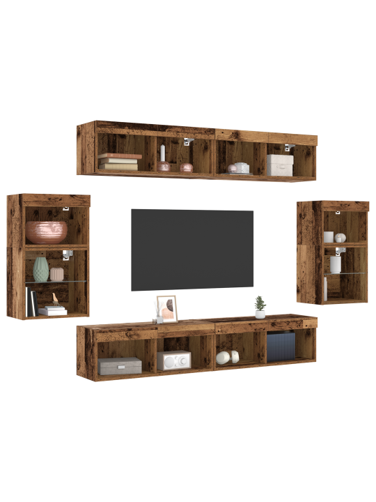 Ujuv riiul 2 tk vana puit 40x28.5x40 cm inseneripuit