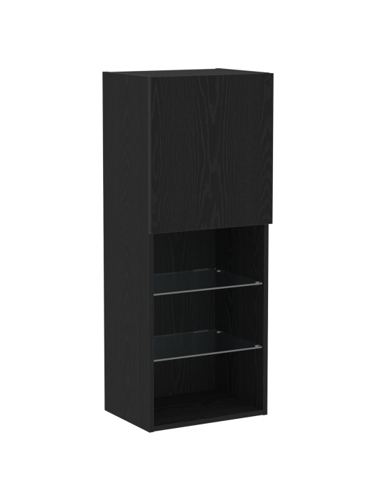Led telerikapp must tamm 30.5x30x102 cm töödeldud puit