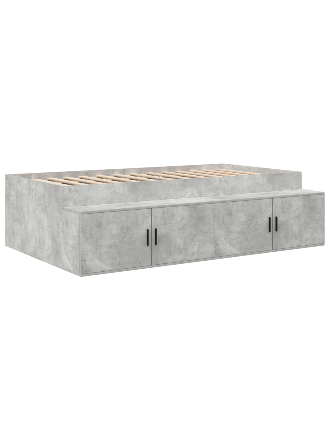 Ladustav voodi raam betoonhall 100x200 cm