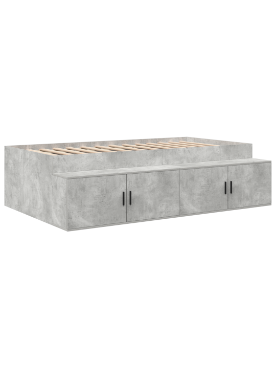 Ladustav voodi raam betoonhall 100x200 cm