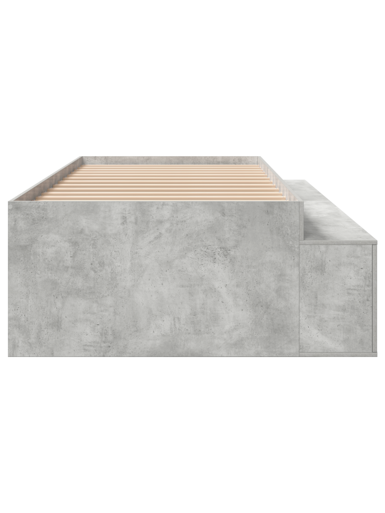 Ladustav voodi raam betoonhall 100x200 cm
