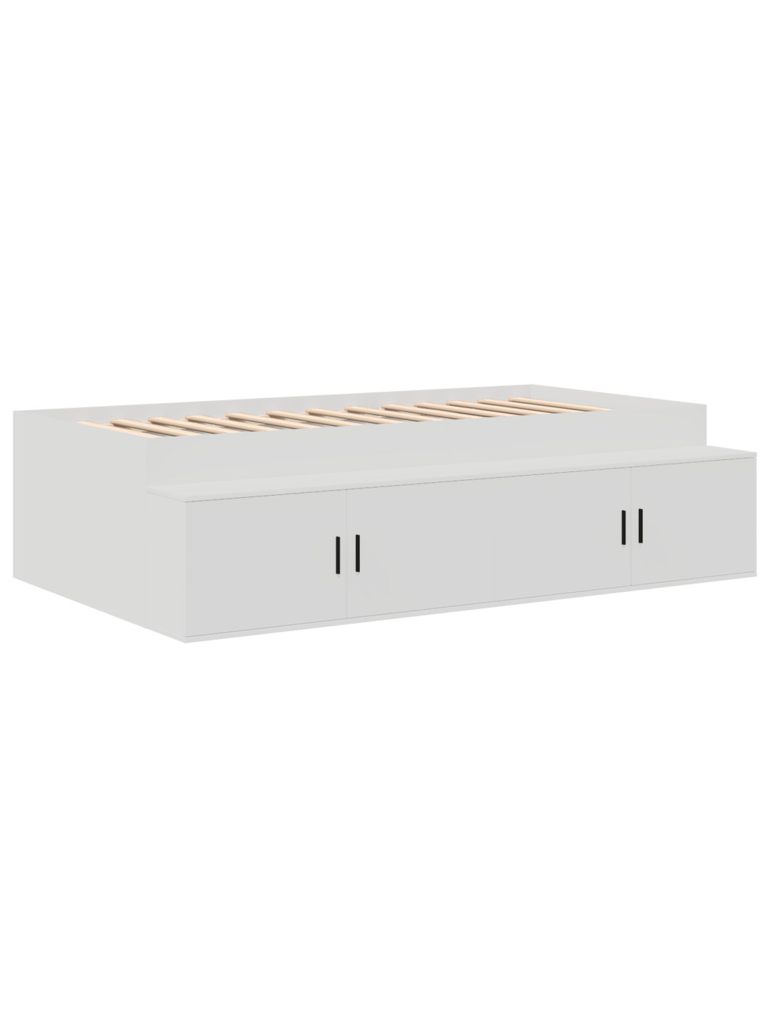 Ladustamisvoodi raam valge 90x200 cm