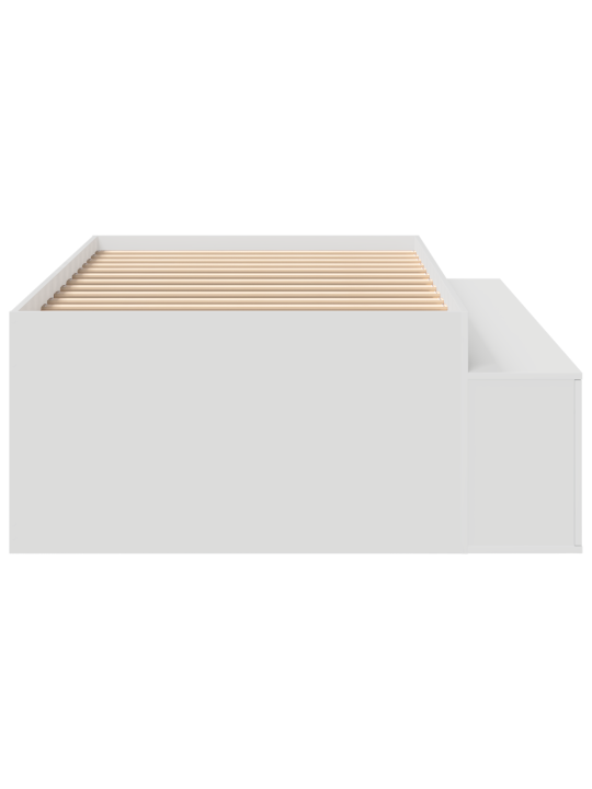 Ladustamisvoodi raam valge 90x200 cm