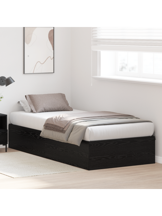 Ladustamisvoodi raam must oak 100x200 cm