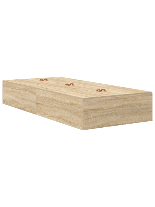 Ladustamisvoodi raam sonoma tamme 100x200 cm