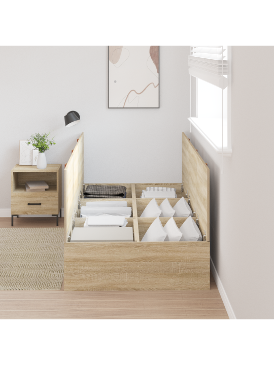 Ladustamisvoodi raam sonoma tamme 100x200 cm
