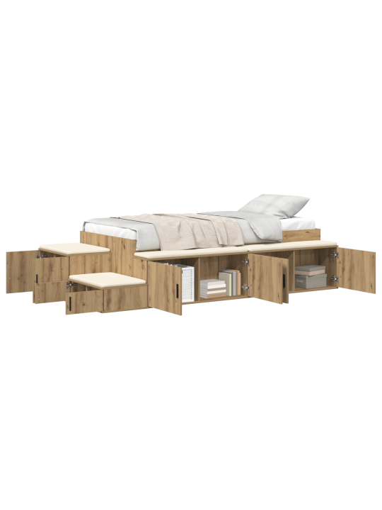 Ladustamisvoodi raamat oak 90x190 cm