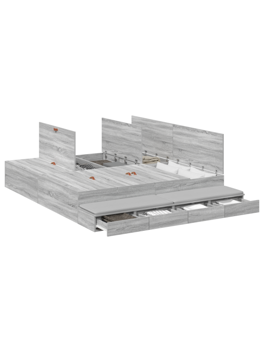 Ladustamisvoodi raam hall sonoma 200x200 cm