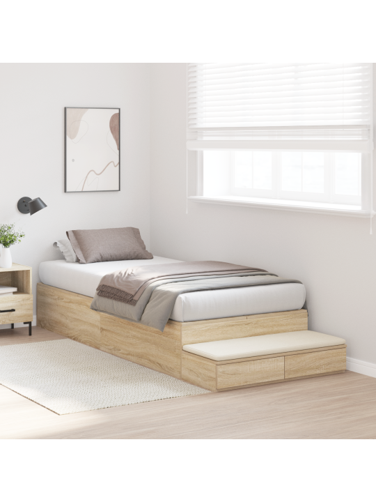 Ladustamisvoodi raam sonoma tamme 75x190 cm