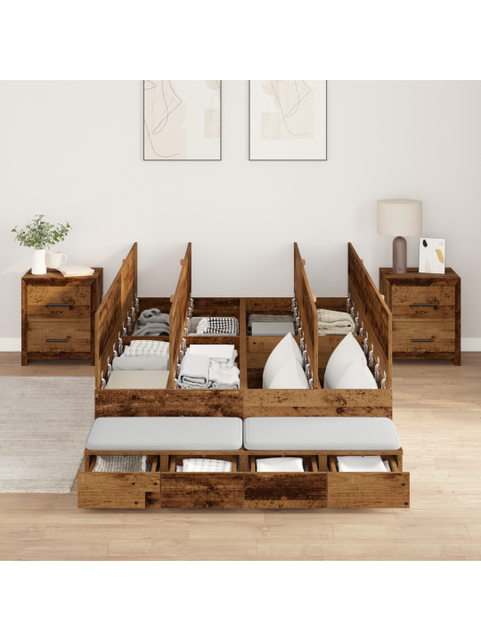Ladustamisvoodi raam vana puit 120x190 cm