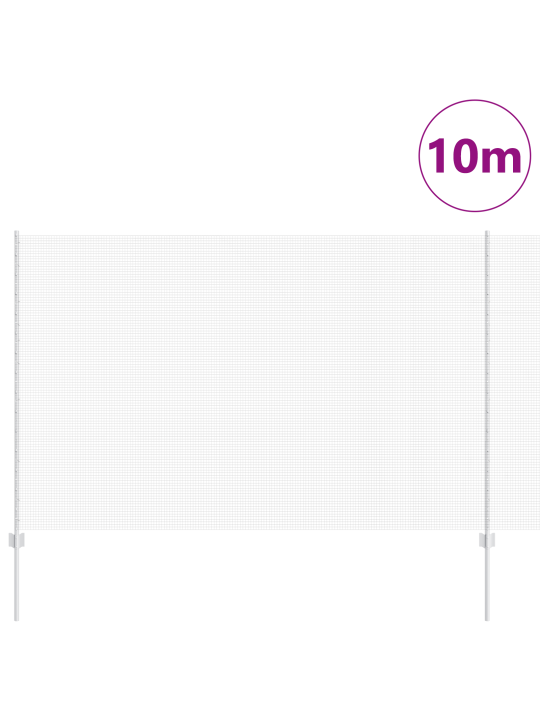 Keevlustraataed koos 10 u-postiga hõbedane 1.5x10 m teras