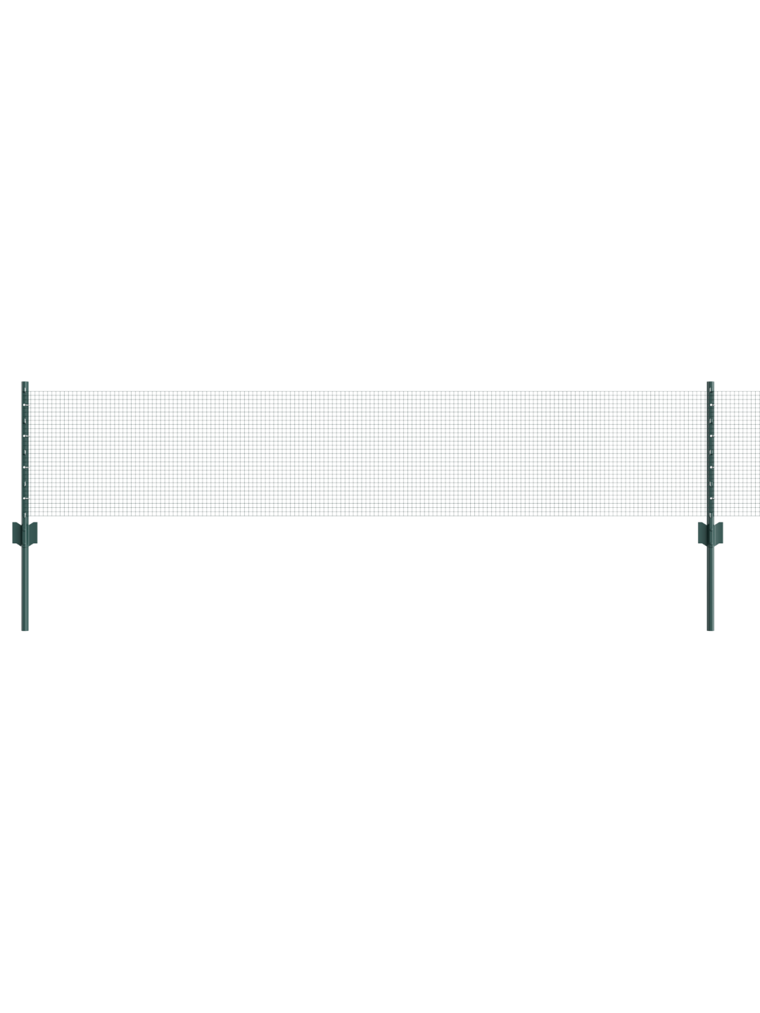 Keermestatud tara 22 u-postiga roheline 0.4x50 m teras