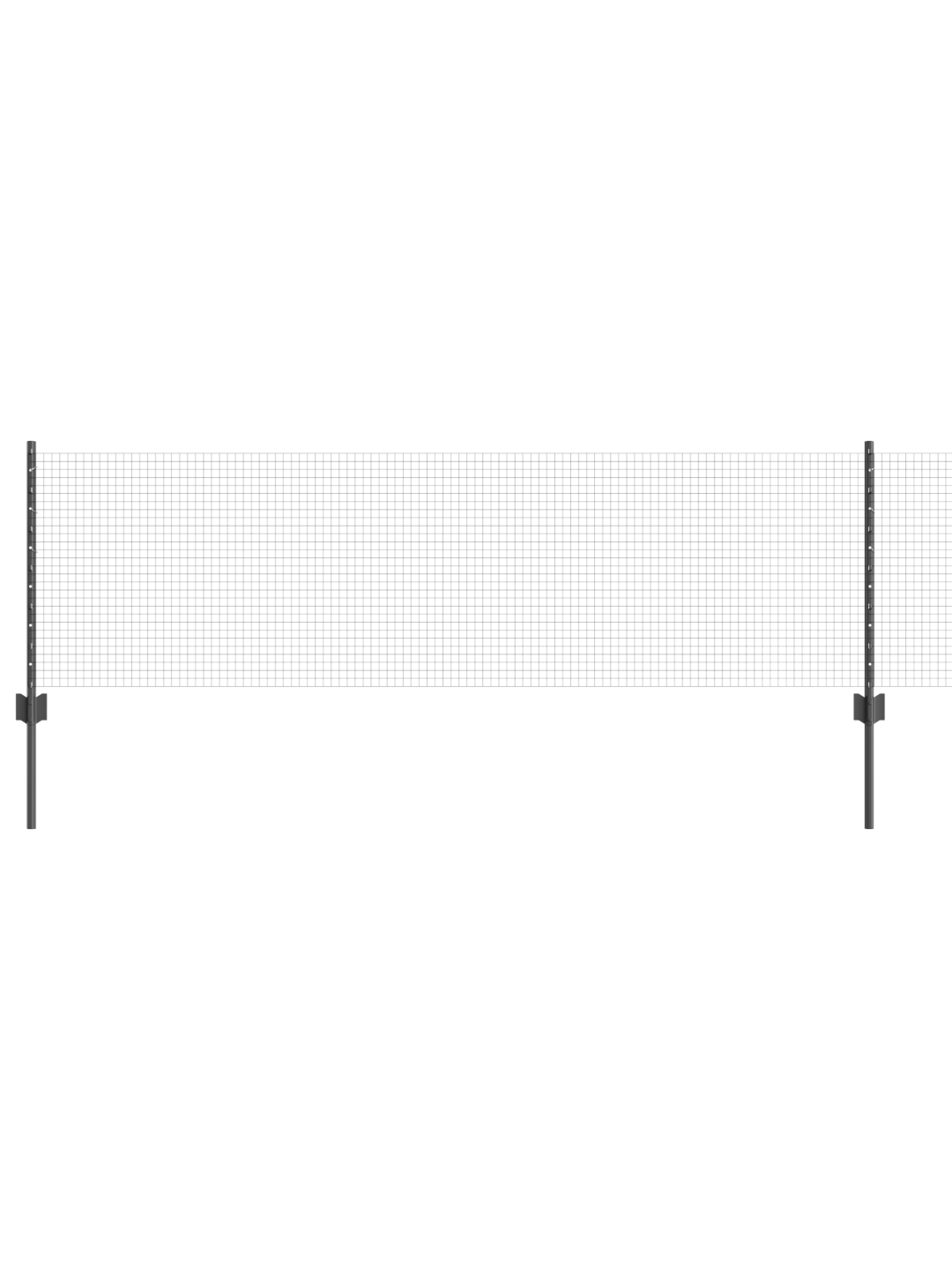 Keermestatud traadi aed 44 u postiga hall 0.6x100 m teras