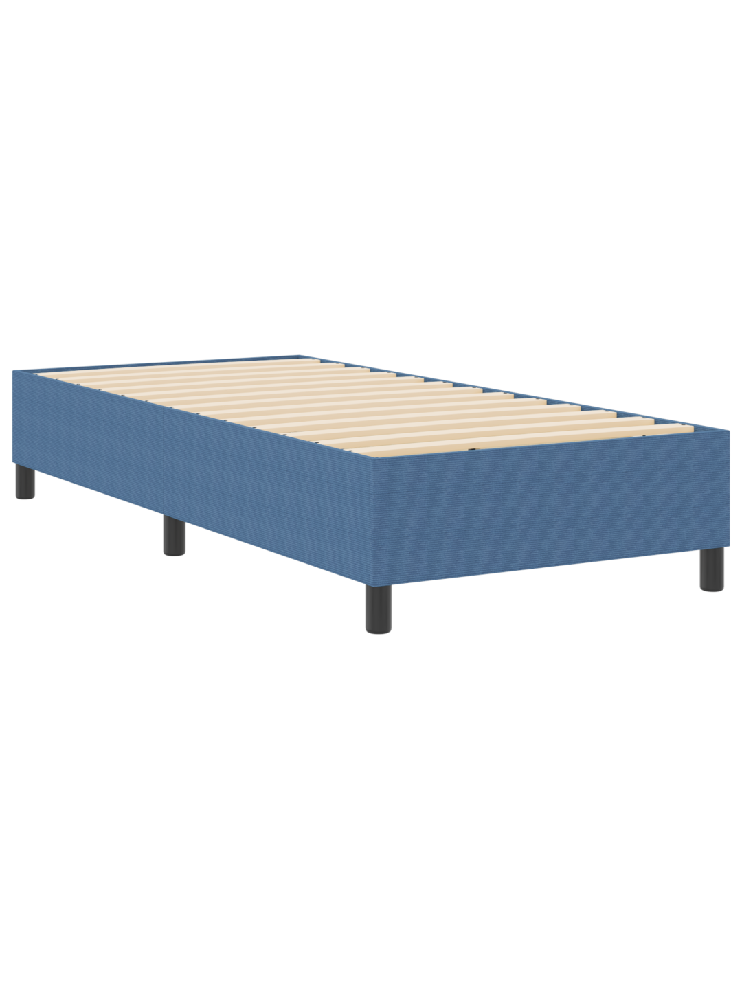 Polsterdatud voodi sinine 90x200 cm patis
