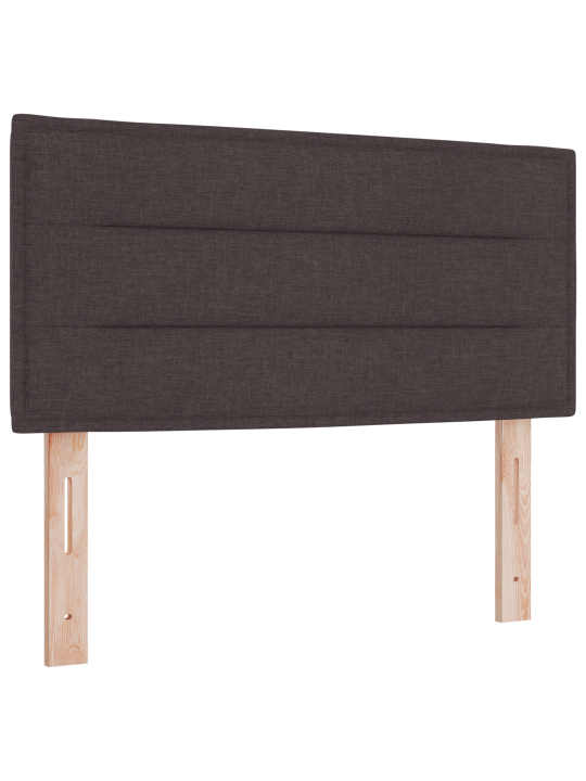Kohvrivoodi koos madratsiga tumepruun 90x200 cm kangast