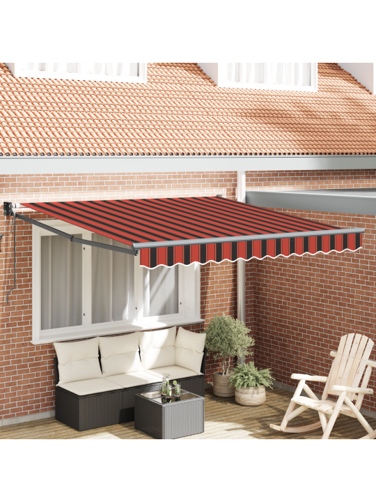 Automaatne sissetõmmatav varikatus oranž ja hall 300x250 cm