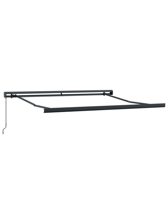 Käsitsi sissetõmmatav varikatus hele hall 300x250 cm, varikatu pakkekangas 3x2,5 m raamile hele hall