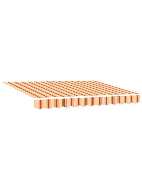 Automaatne sissetõmmatav varikatus kollased ja oranž 350x250 cm