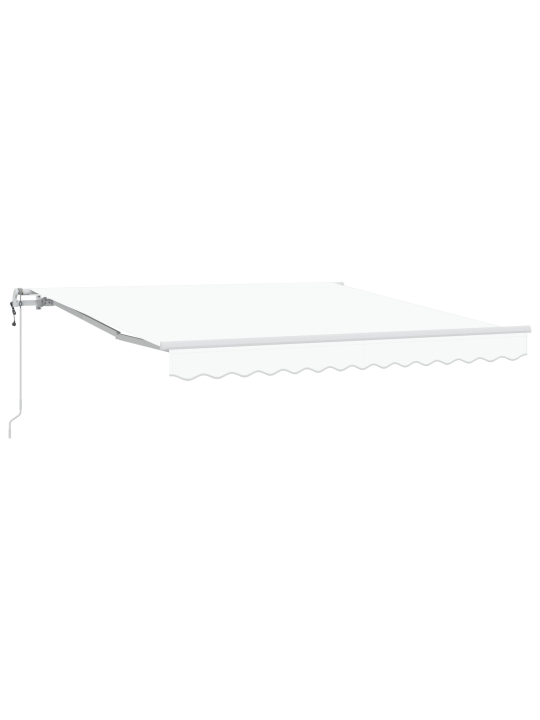 Automaatne sissetõmmatav varikatus, valge 350x250 cm, varikatus, asenduskangas 3.5x2.5 m raami jaoks, valge
