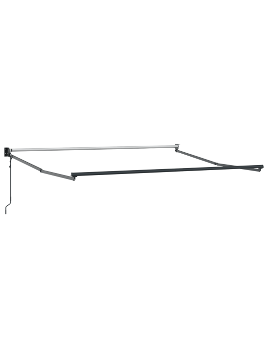 Automaatne sissetõmmatav varikatus helehall 350x250 cm, varikatus asenduskate 3.5x2.5 m raami jaoks helehall