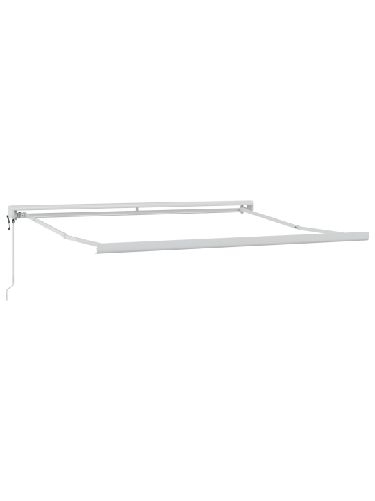 Automaatne sissetõmmatav varikatus helehall 350x250 cm, varikatus eesti 3.5x2.5 m raam helehall