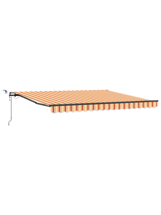 Automaatne sissetõmmatav varikatus led kollane ja oranž 400x300 cm
