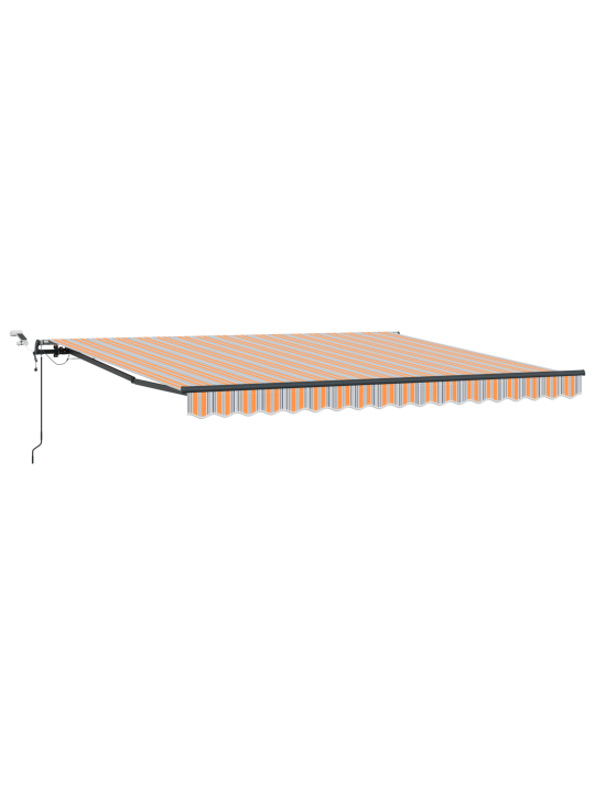 Automaatne sissetõmmatav varikatus led mitmevärvilise triibuga 400x300 cm